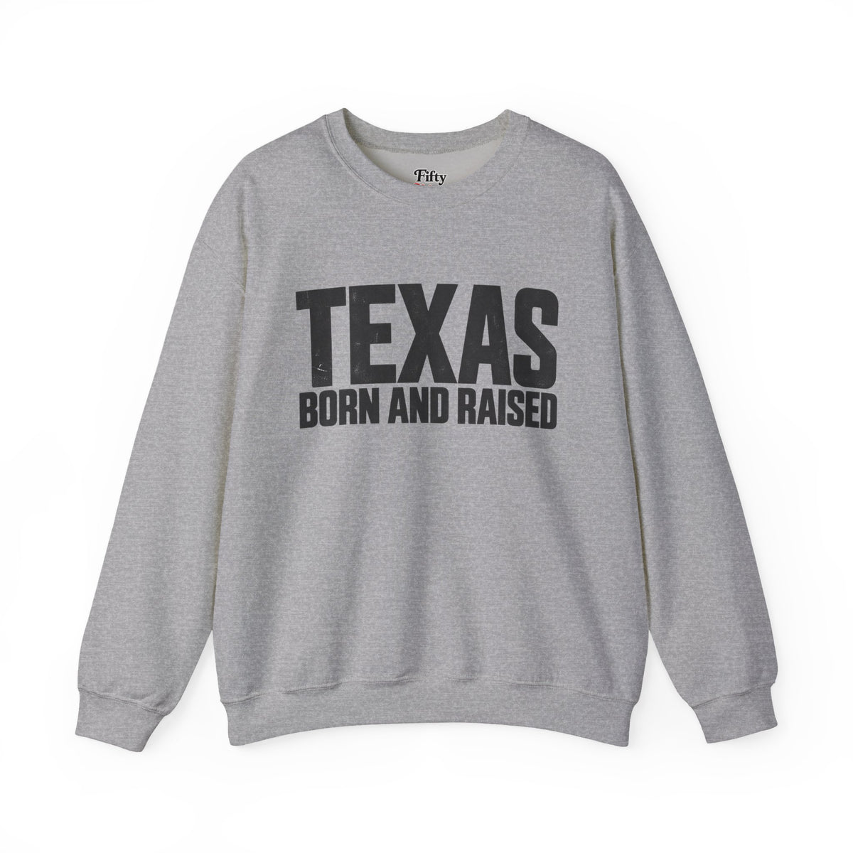 Texas Born and Raised Modern Minimal Unisex Sweatshirt Graphic
