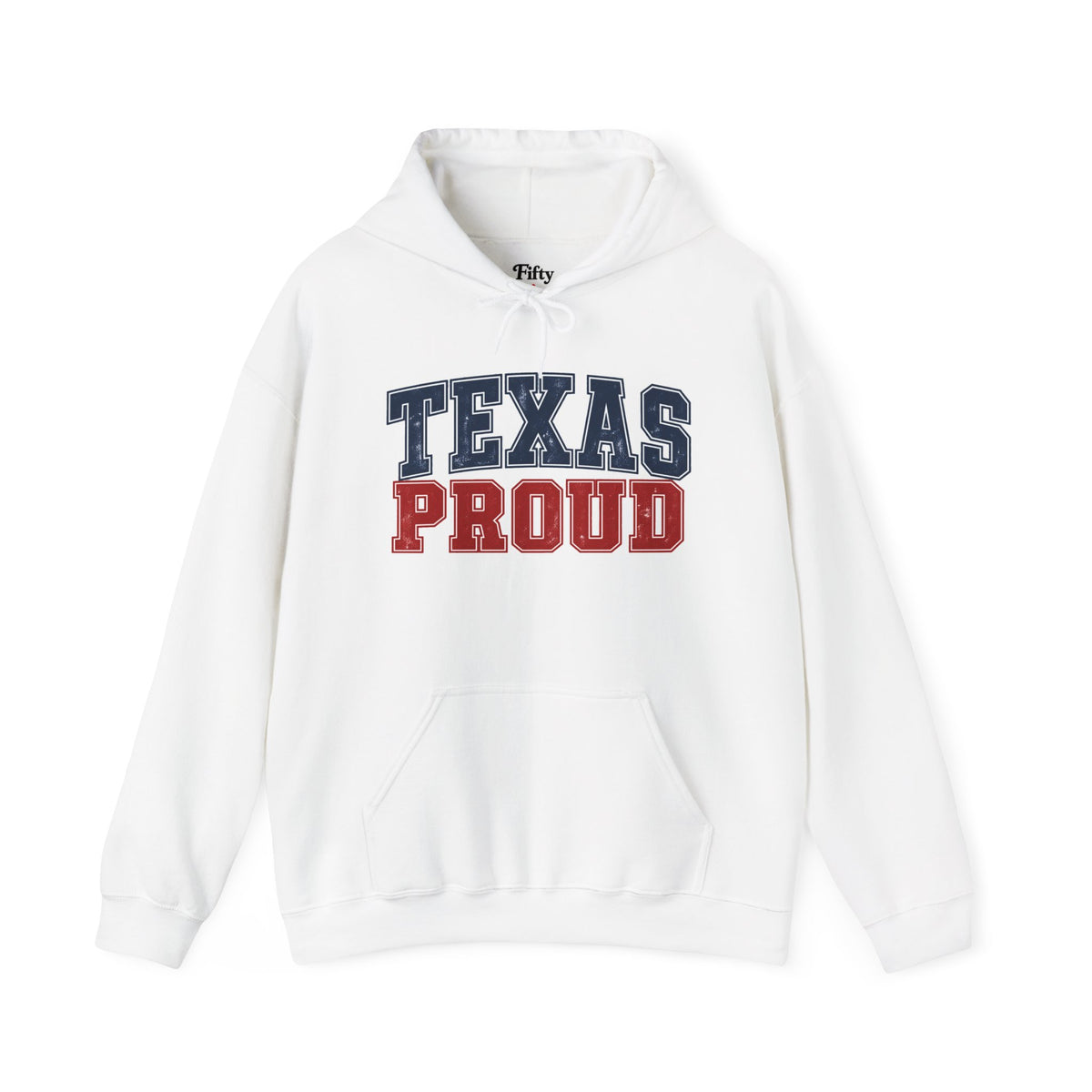 Texas Proud Unisex Hoodie State Name Graphic