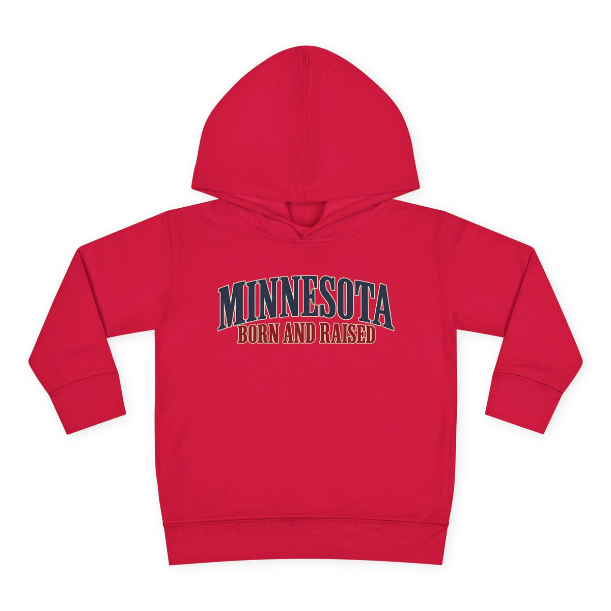 Minnesota Born and Raised Luxury Heritage Unisex Toddler Pullover Fleece Hoodie