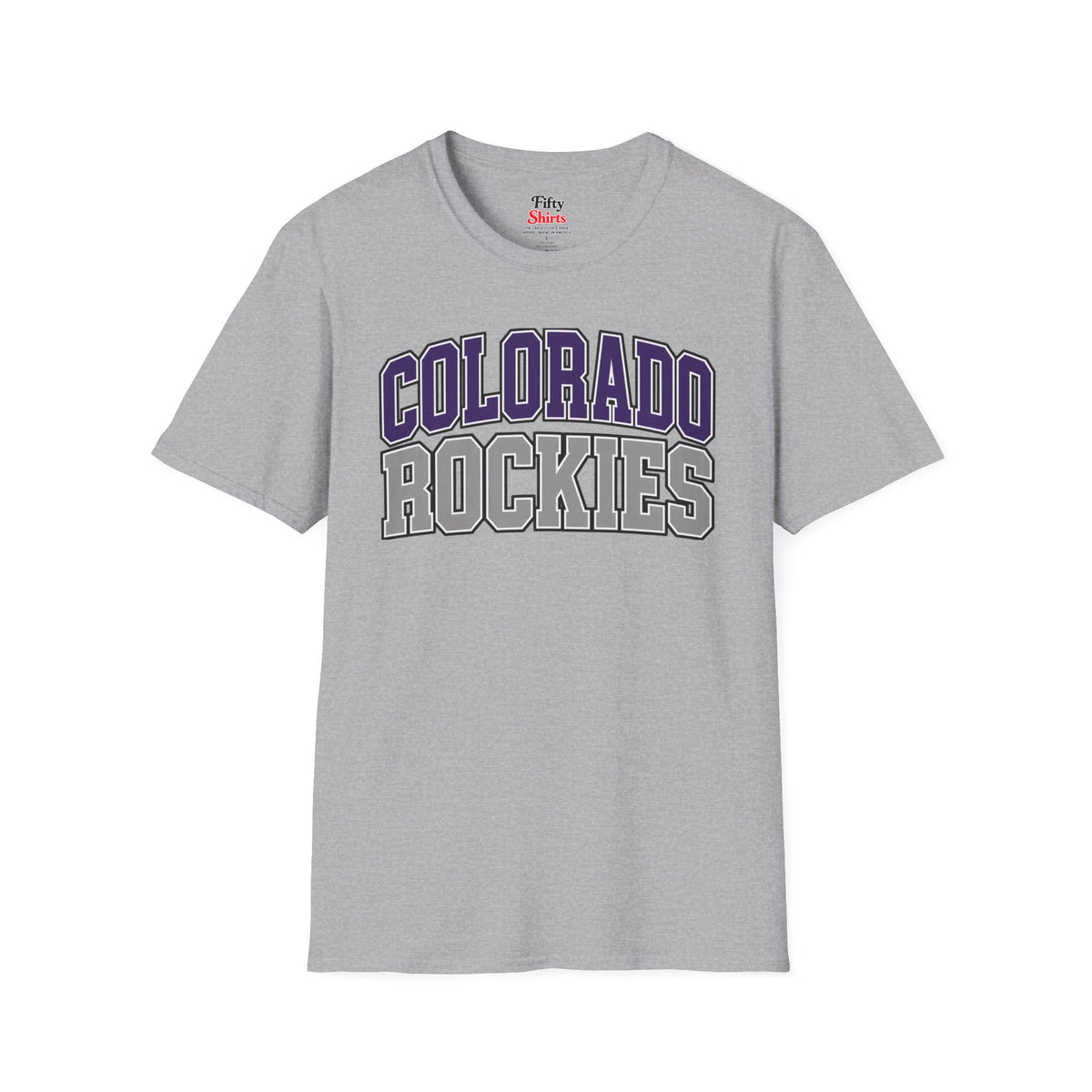 Colorado Rockies Unisex Softstyle T Shirt State Name Graphic Tee