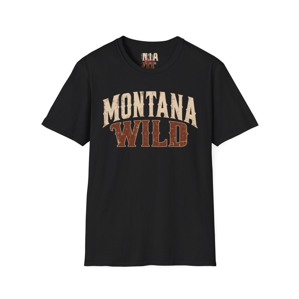 Montana Wild Unisex Softstyle T Shirt State Name Graphic Tee