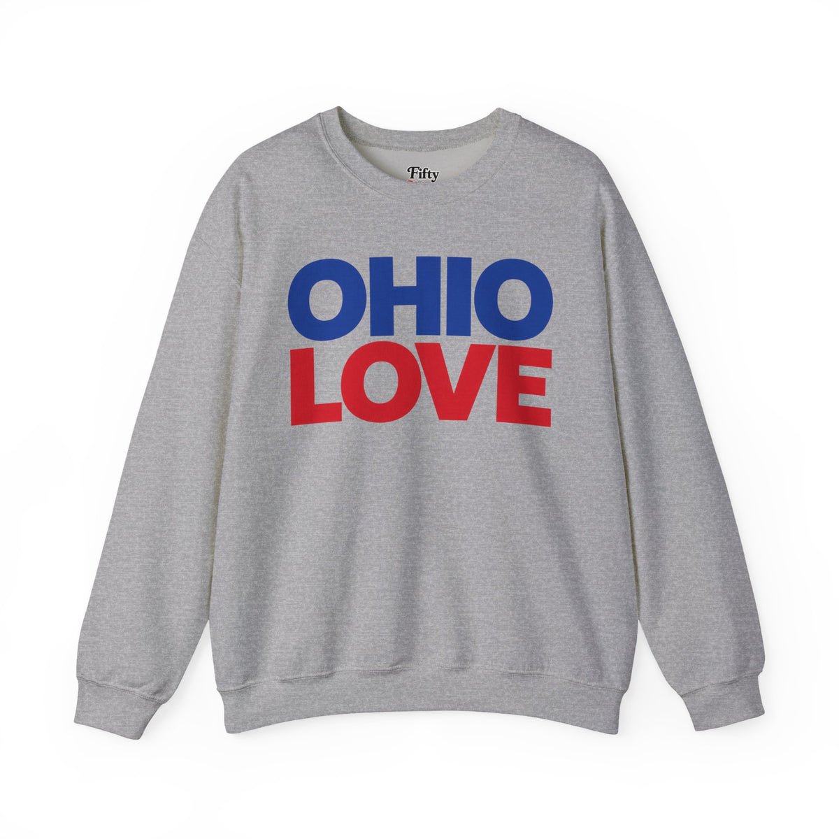 Ohio Love Unisex Crewneck Sweatshirt State Name Graphic