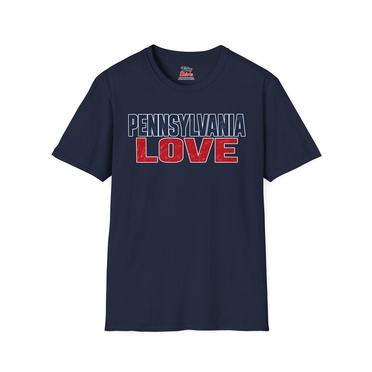 Pennsylvania Love Unisex Softstyle T Shirt State Name Graphic Tee