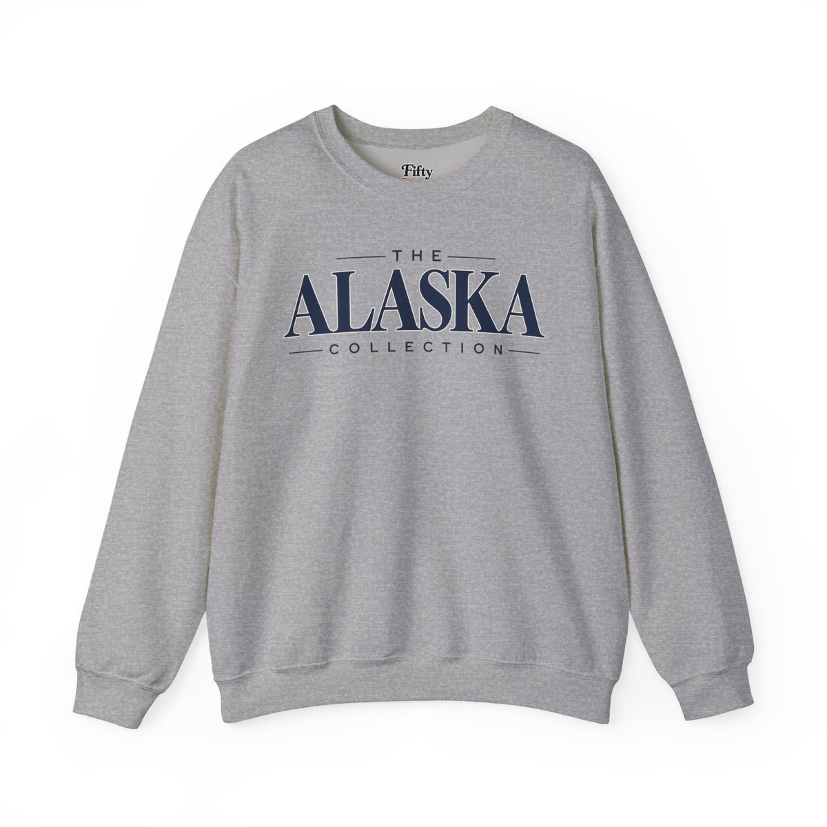 The Alaska Collection Unisex Crewneck Sweatshirt State Name Graphic