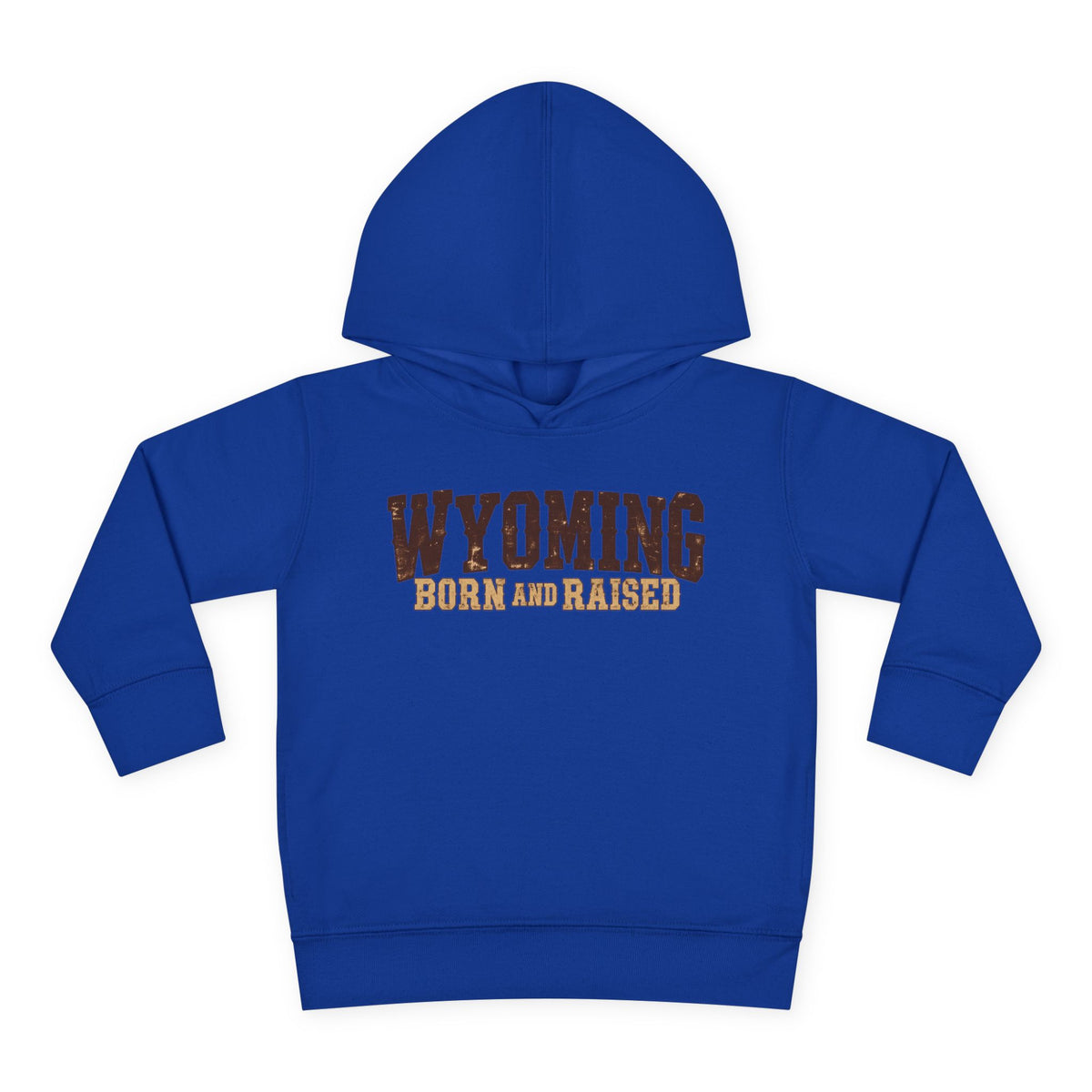 Wyoming Born and Raised Cowboy Heritage Unisex Toddler Pullover Fleece Hoodie
