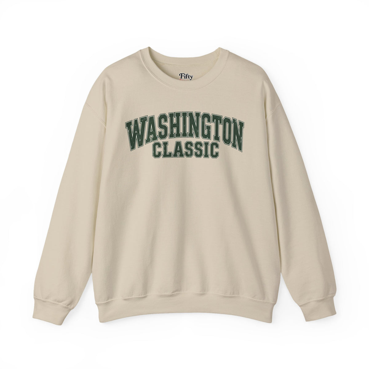 Washington Classic Unisex Crewneck Sweatshirt State Name Graphic