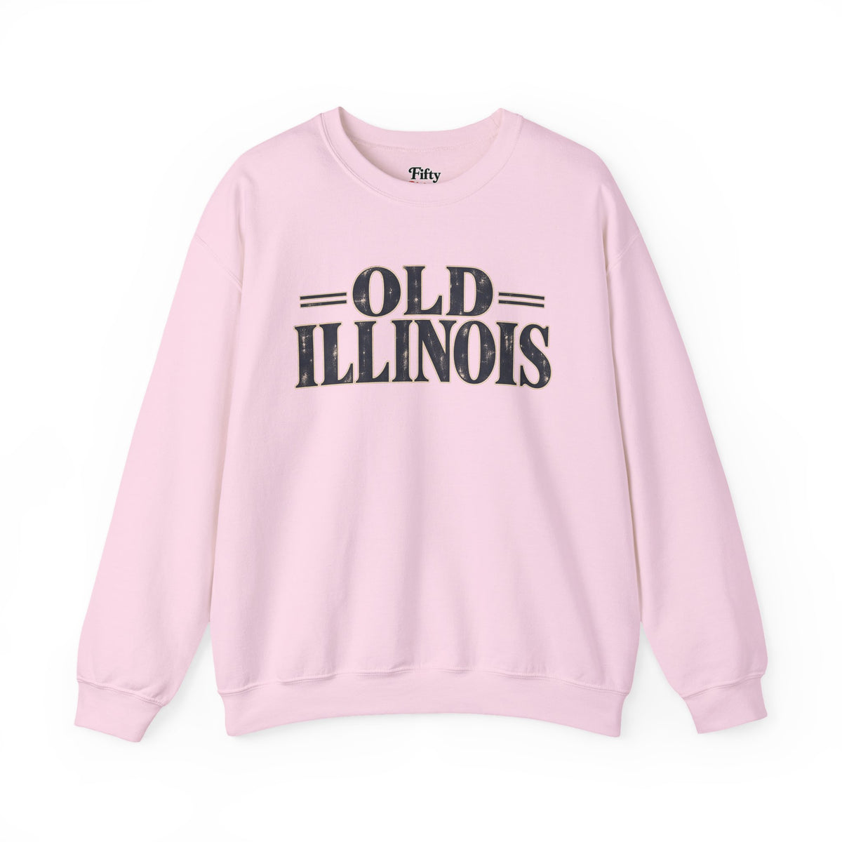 Old Illinois Unisex Crewneck Sweatshirt State Name Graphic
