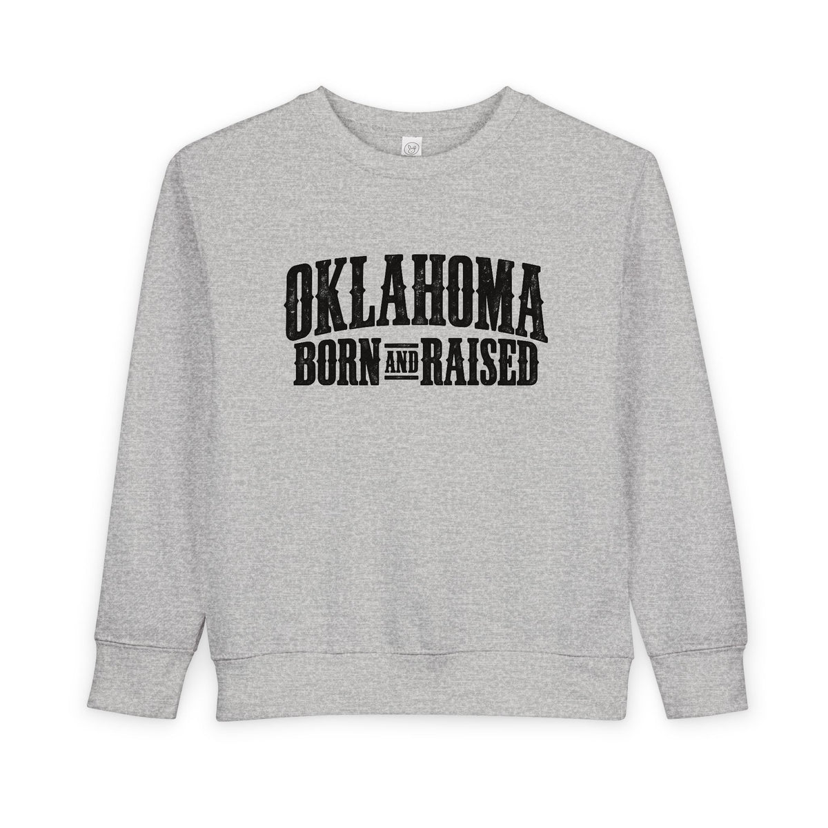 Oklahoma Born and Raised Western Heritage Unisex Toddler Sweatshirt