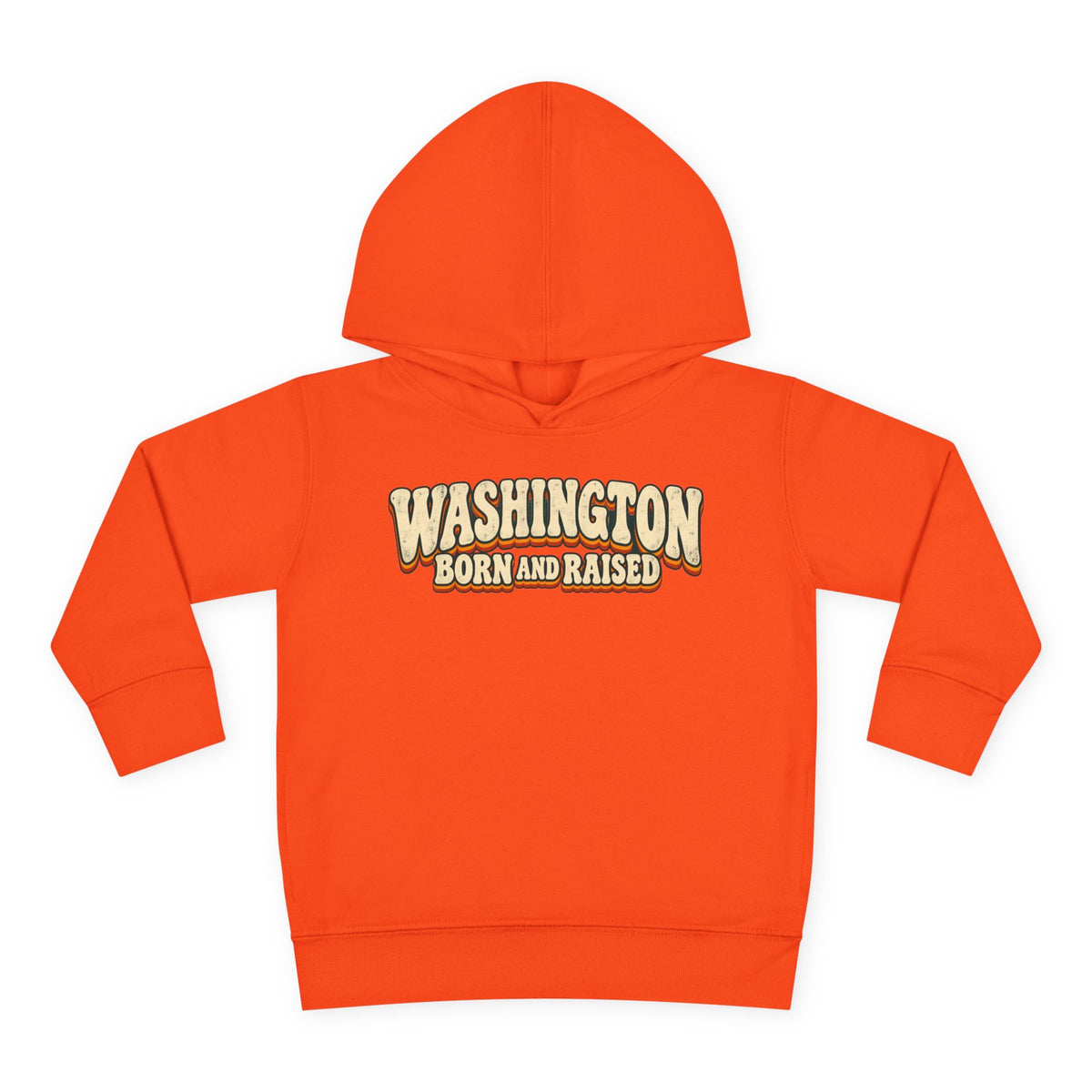 Washington Born and Raised Vintage 1970s Unisex Toddler Pullover Fleece Hoodie