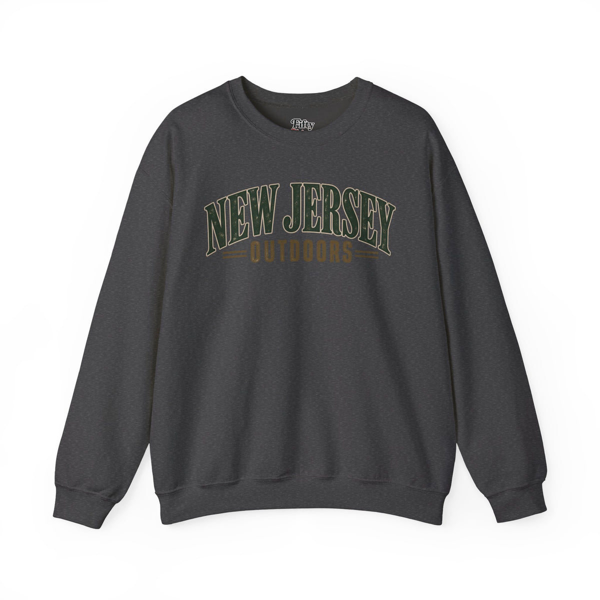 New Jersey Outdoors Unisex Crewneck Sweatshirt State Name Graphic