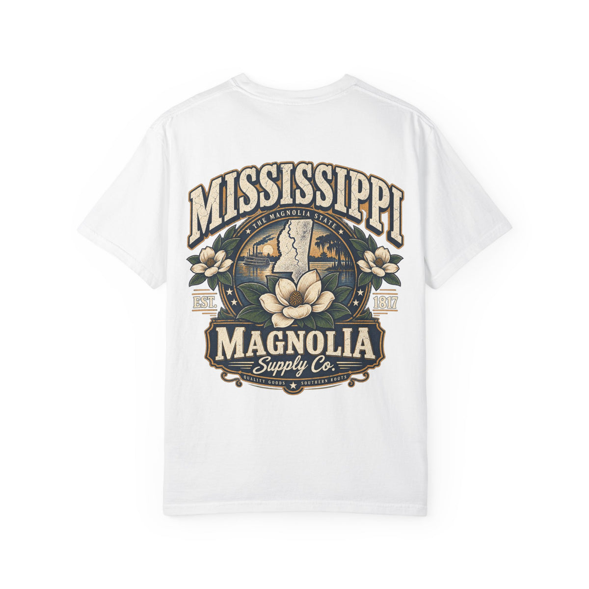 Mississippi Magnolia Supply Co. Unisex Comfort Color 1717 Streetwear Graphic Tee