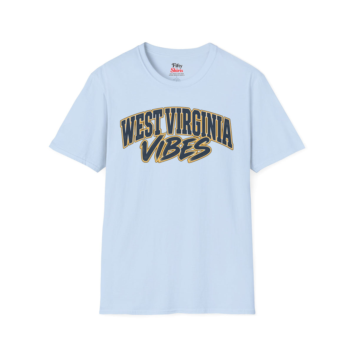 West Virginia Vibes Unisex Softstyle T Shirt State Name Graphic Tee