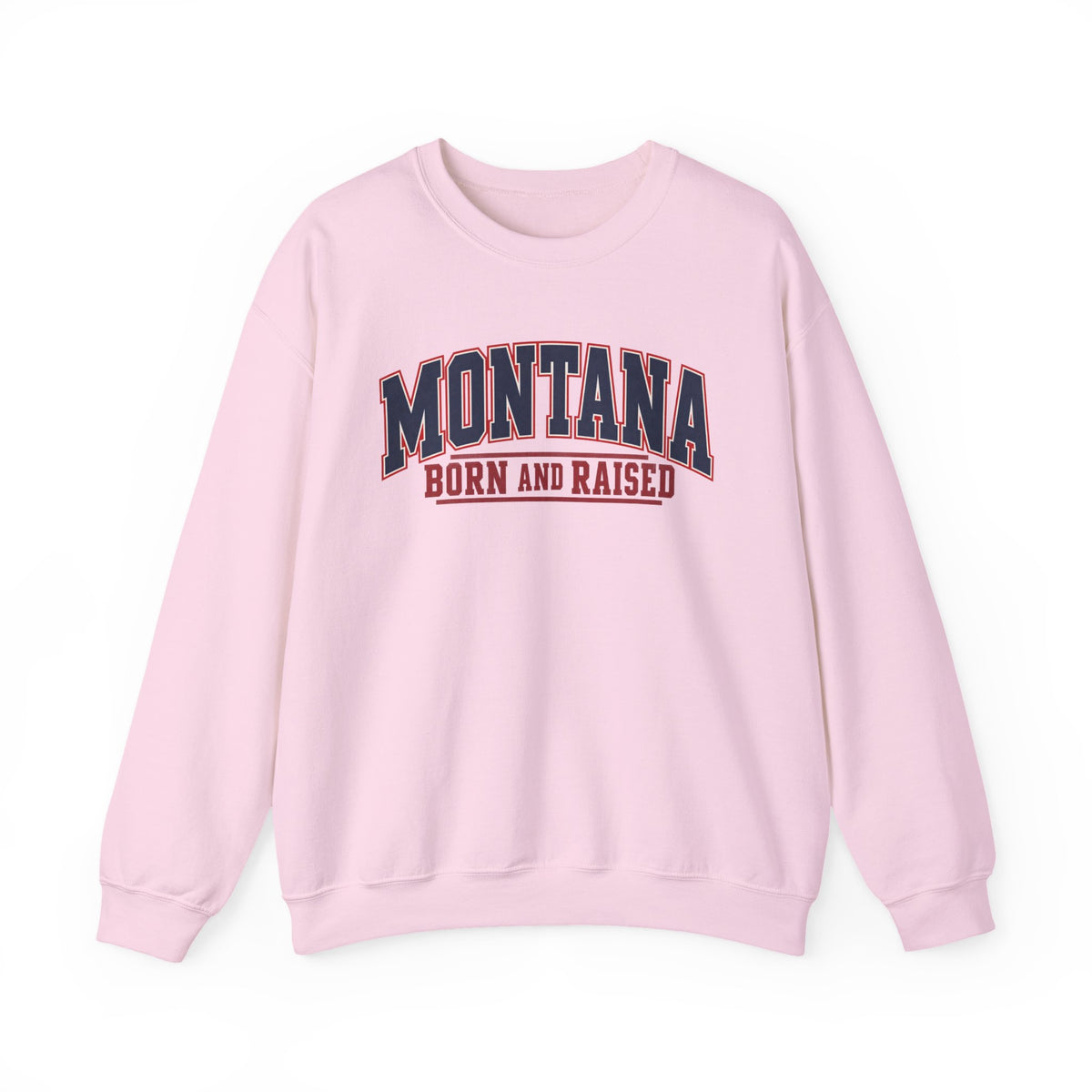 Montana Born and Raised Premium Collegiate Unisex Sweatshirt Graphic