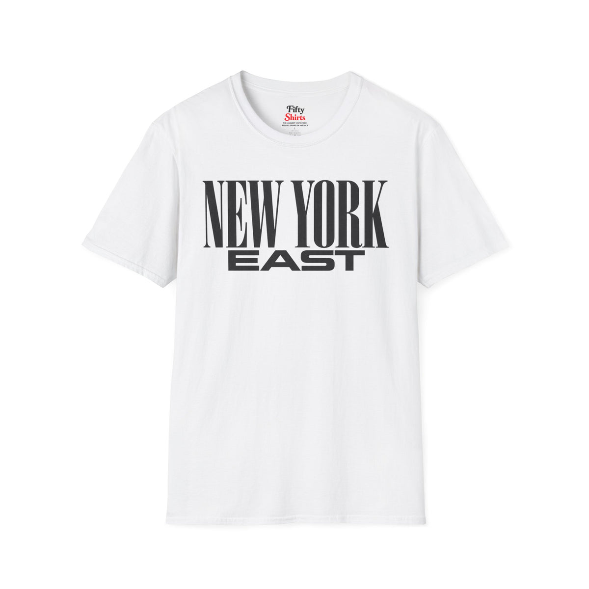 New York East Unisex Softstyle T Shirt State Name Graphic Tee