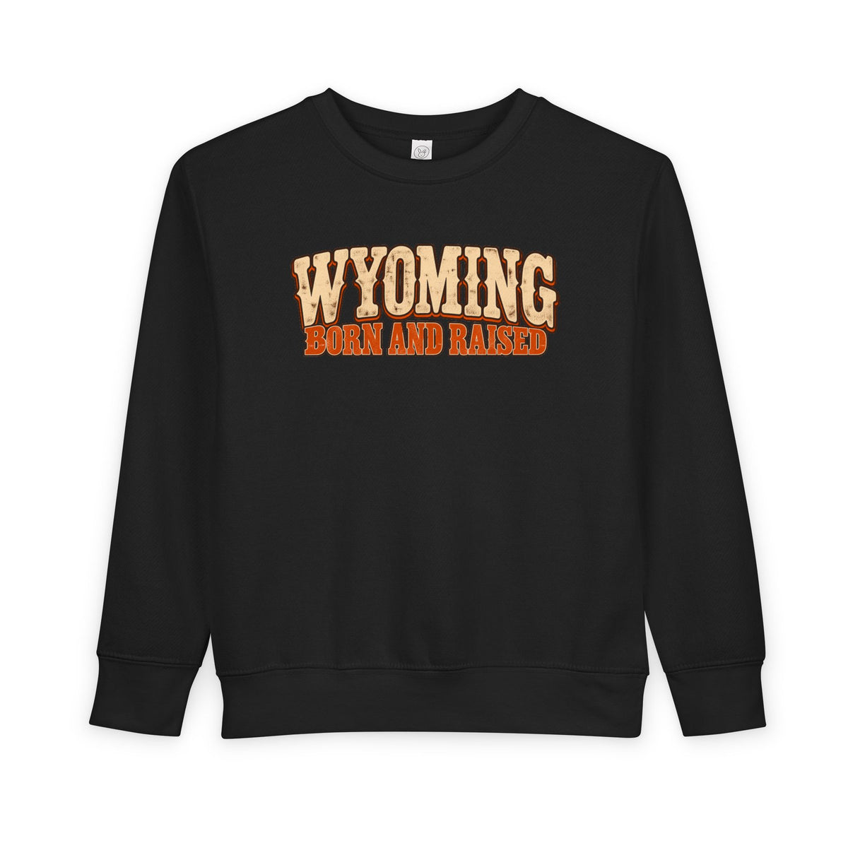 Wyoming Born and Raised Vintage 1970s Western Unisex Toddler Sweatshirt