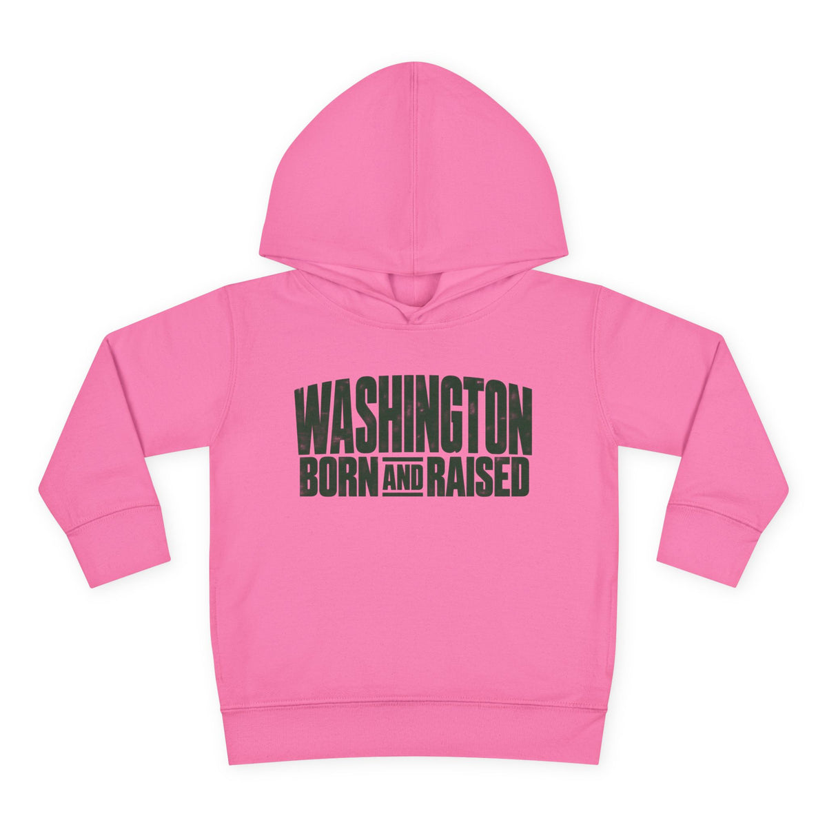 Washington Born and Raised Bold Streetwear Unisex Toddler Pullover Fleece Hoodie