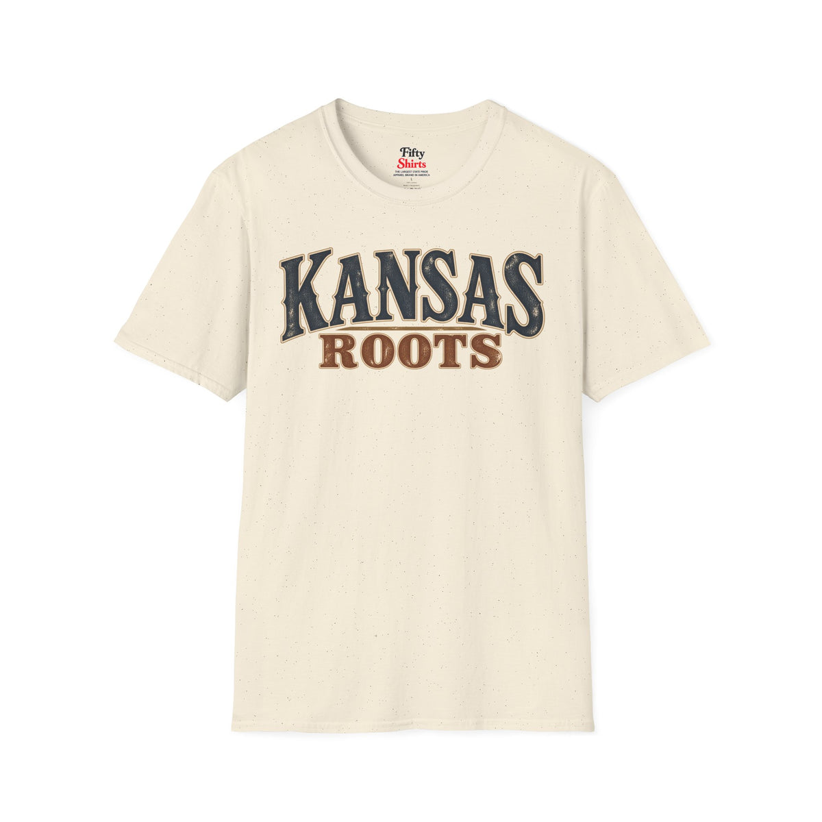 Kansas Roots Unisex Softstyle T Shirt State Name Graphic Tee