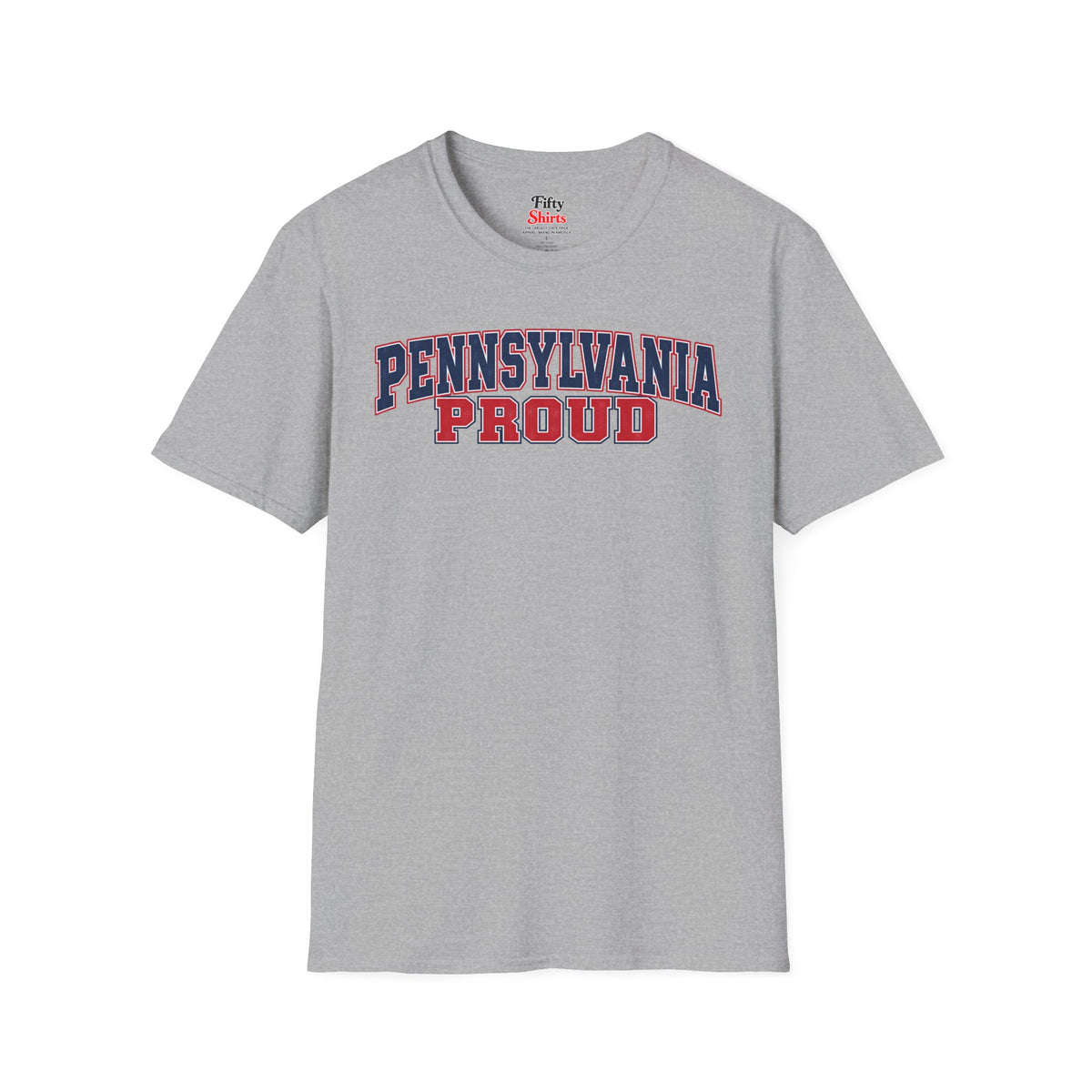 Pennsylvania Proud Unisex Softstyle T Shirt State Name Graphic Tee