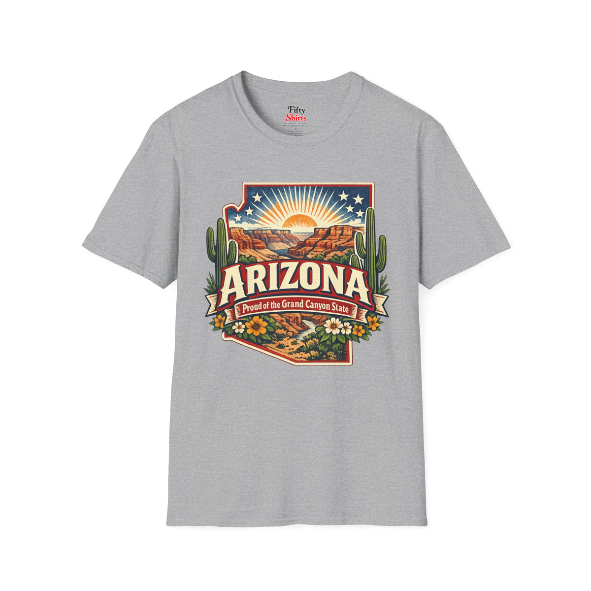 Arizona State Pride Unisex Softstyle T Shirt State Pride Graphic Tee Collections FS03