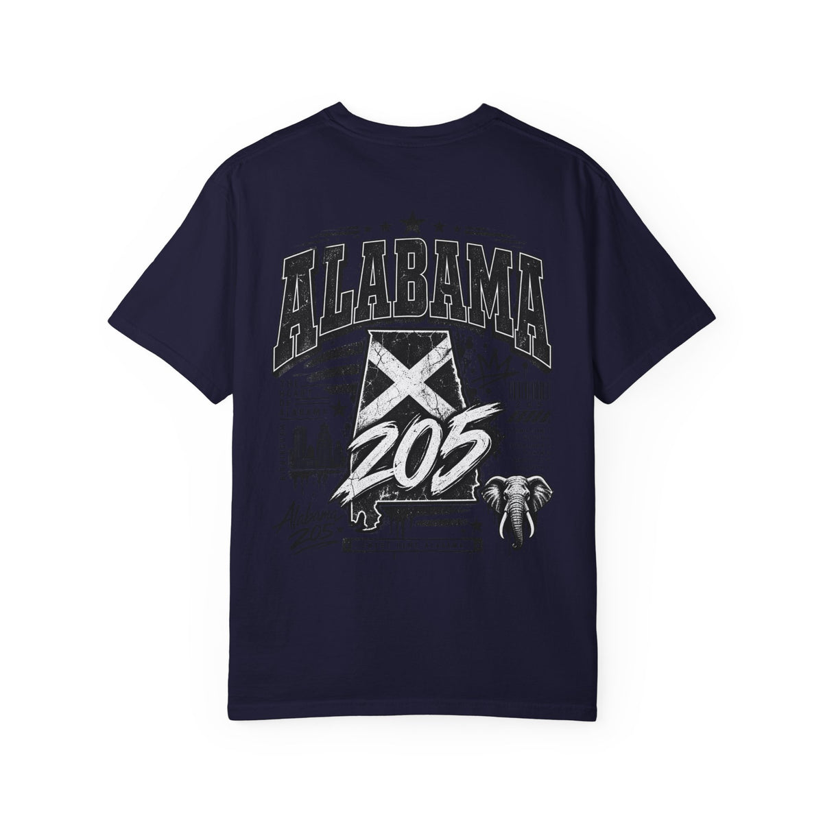 Alabama 205 Unisex Comfort Color 1717 Streetwear Graphic Tee