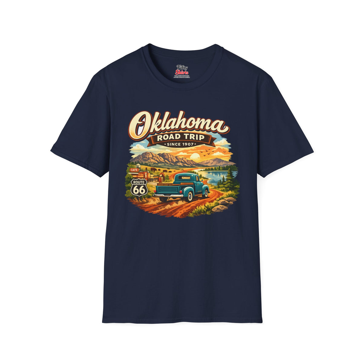 Oklahoma Road Trip Unisex Softstyle T Shirt State Pride Graphic Tee Collections FS03