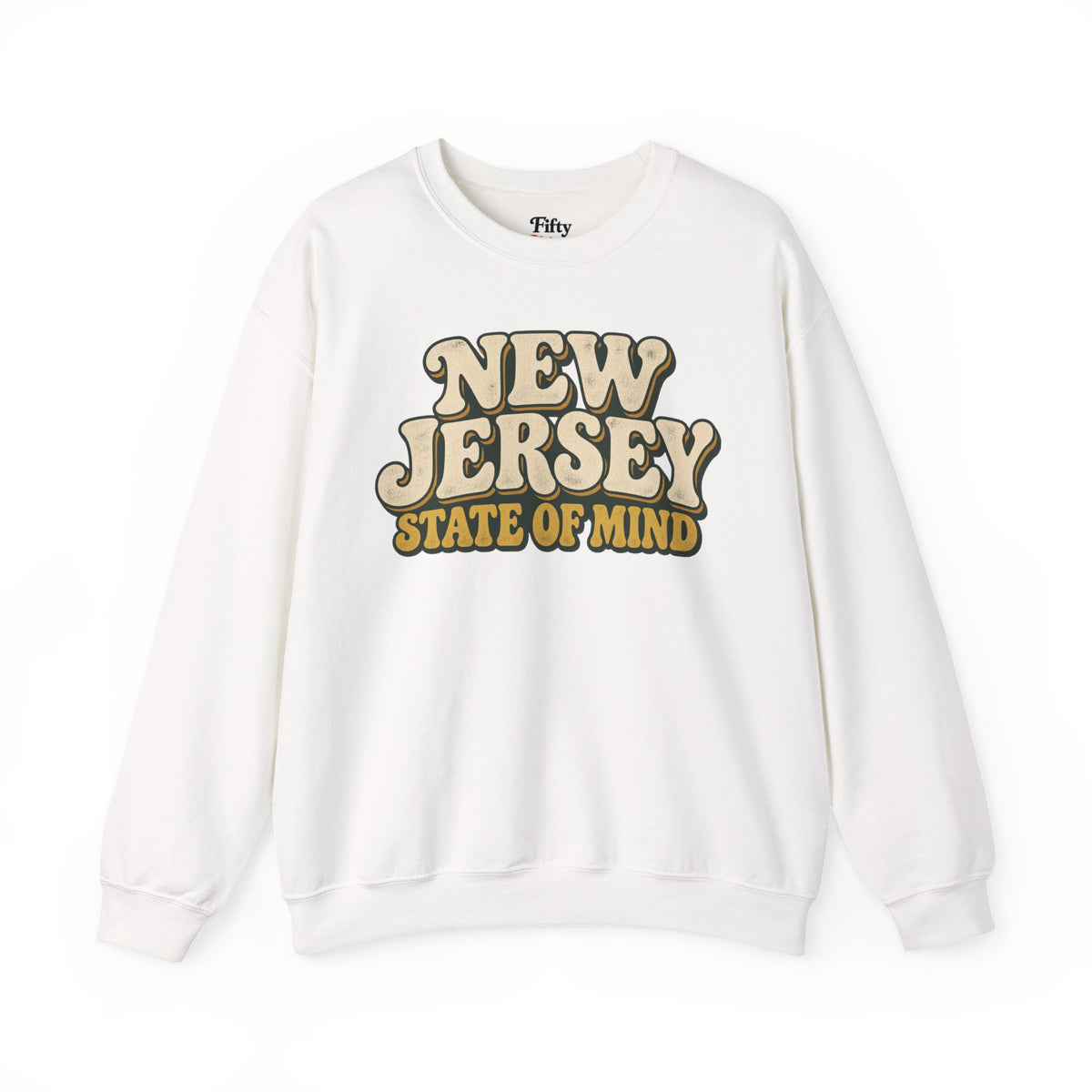 New Jersey State of Mind Unisex Crewneck Sweatshirt State Name Graphic