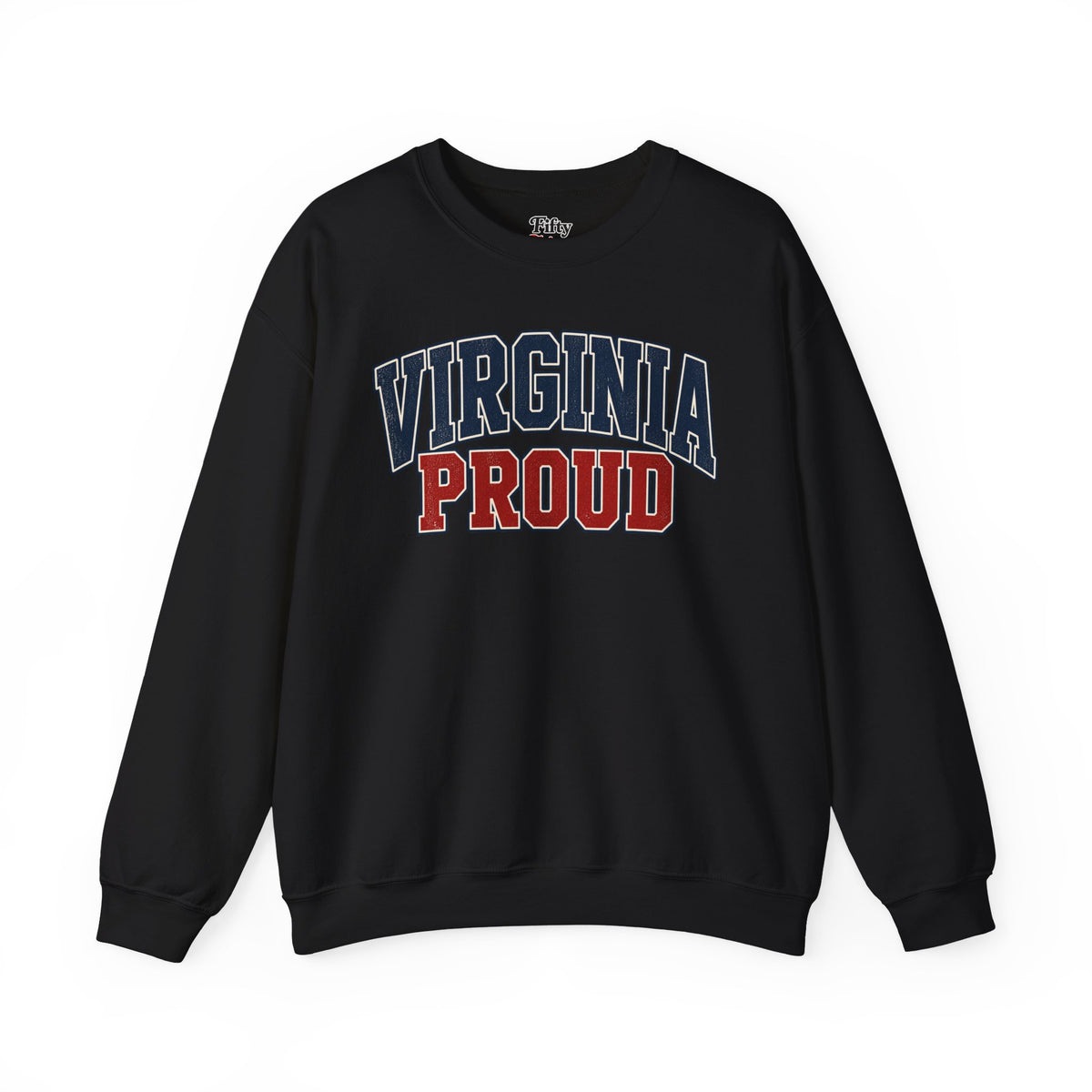 Virginia Proud Unisex Crewneck Sweatshirt State Name Graphic