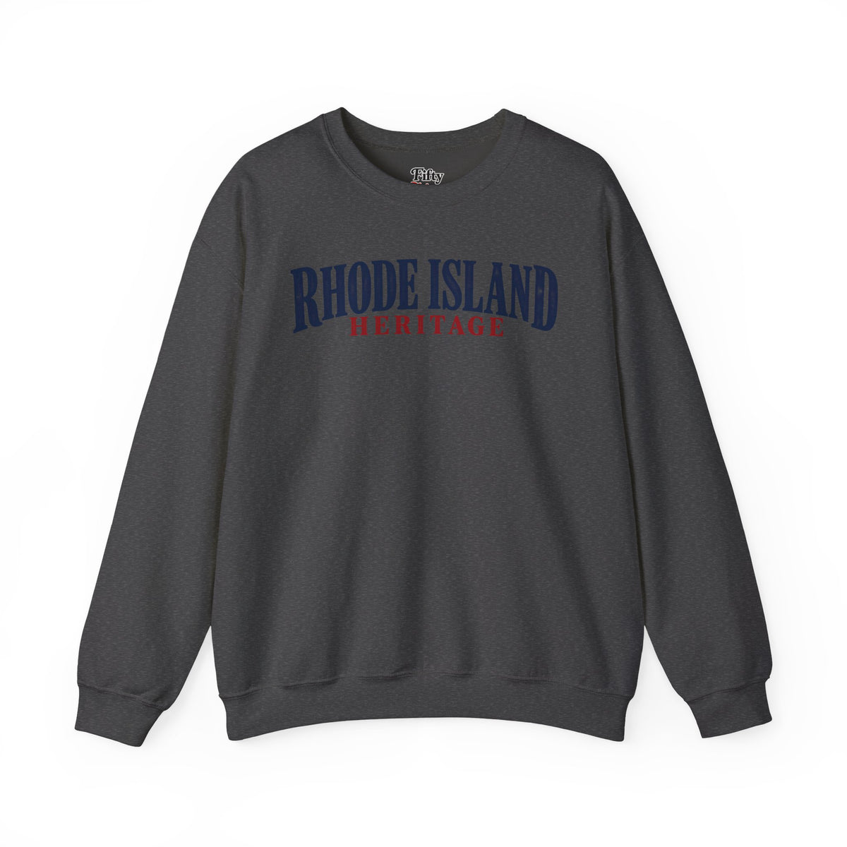 Rhode Island Heritage Unisex Crewneck Sweatshirt State Name Graphic