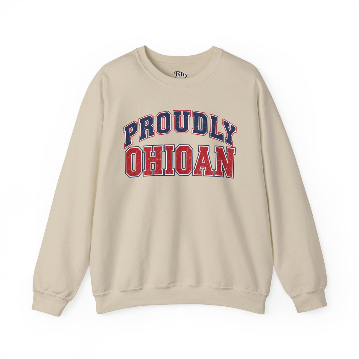Proudly Ohion Ohio Unisex Crewneck Sweatshirt State Name Graphic