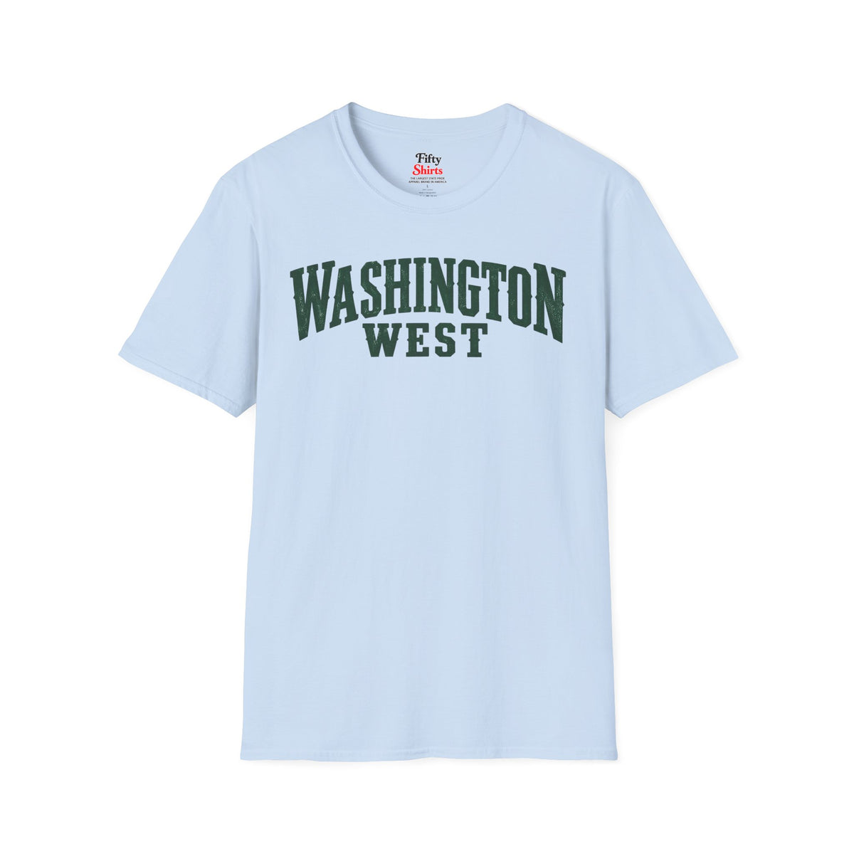 Washington West Unisex Softstyle T Shirt State Name Graphic Tee