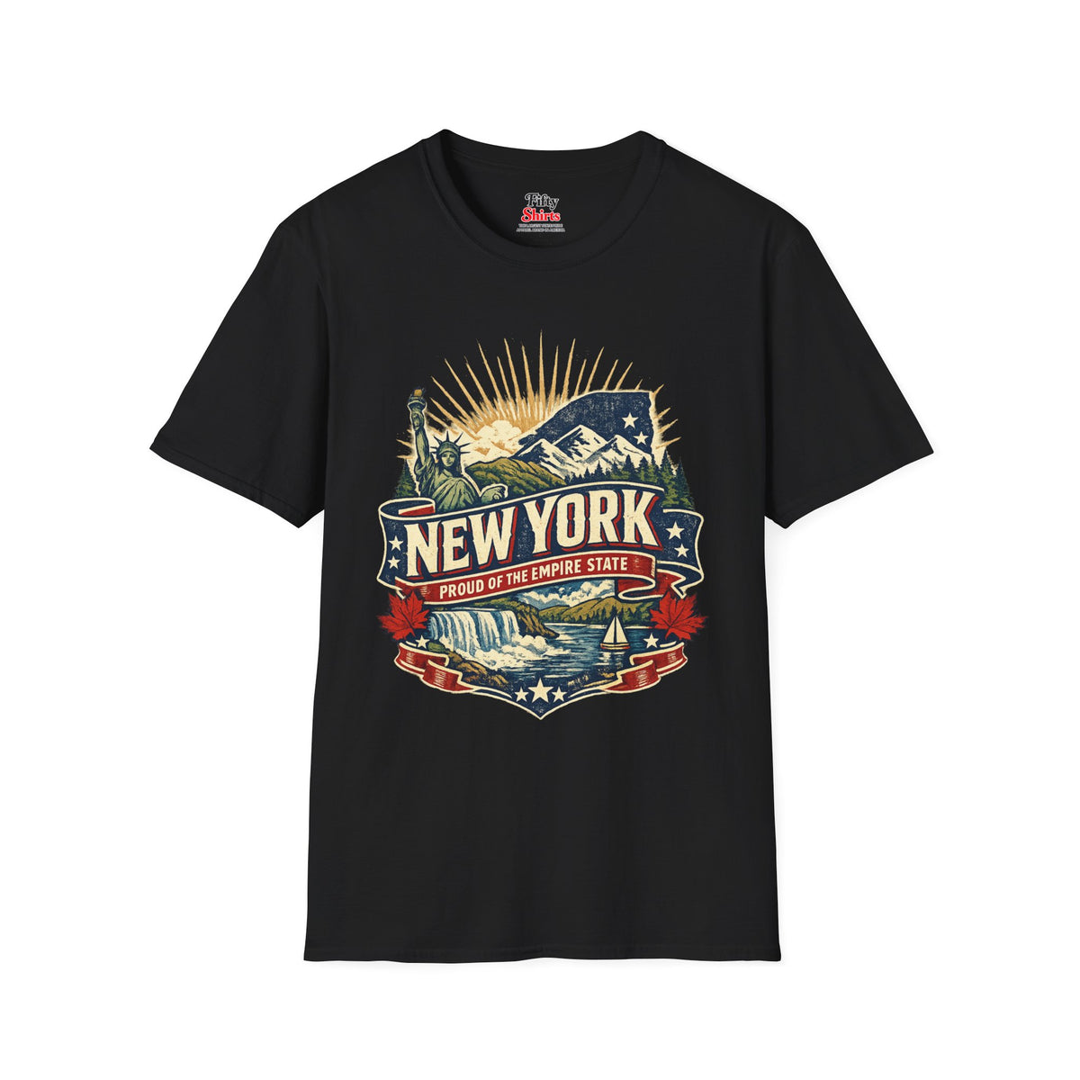 New York Pride Unisex Softstyle T Shirt State Pride Graphic Tee Collections FS03