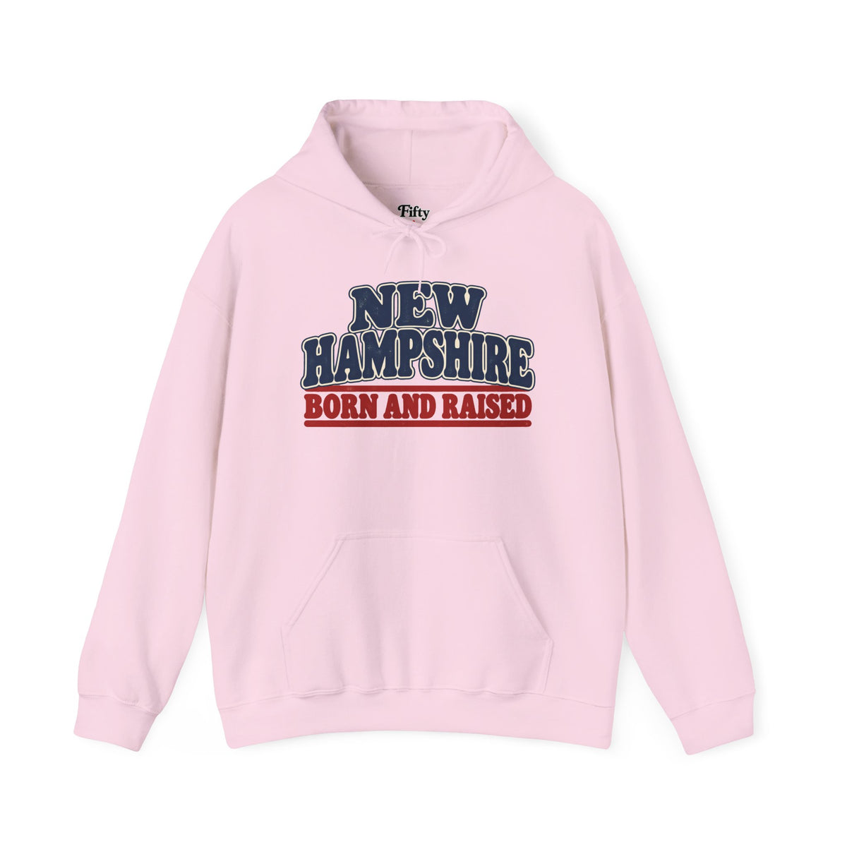 New Hampshire Born and Raised Retro 1970s New England Unisex Hoodie Graphic
