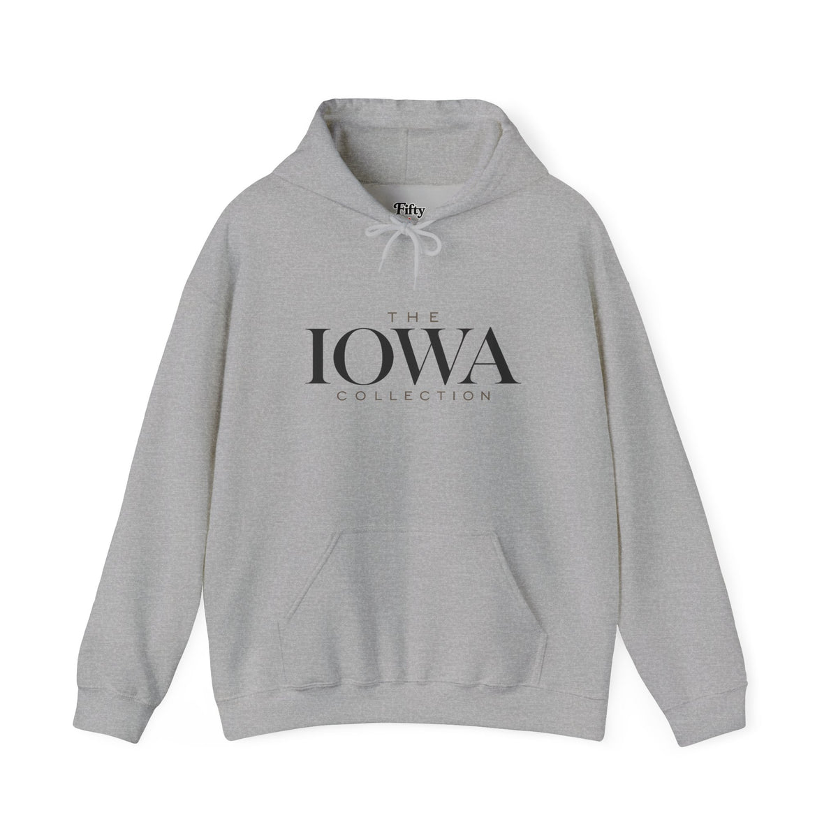 The Iowa Collection Unisex Hoodie State Name Graphic