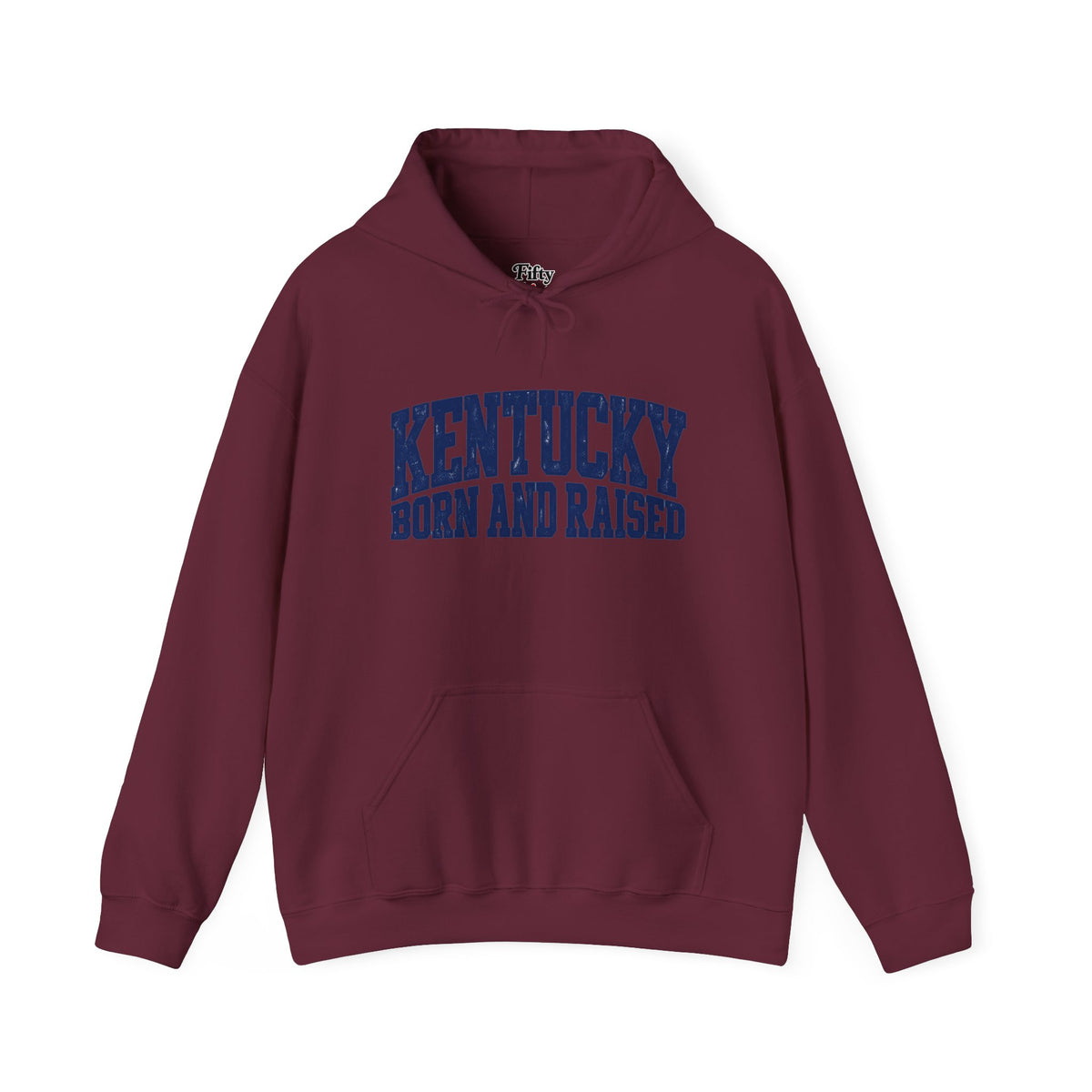 Kentucky Born and Raised Bold Athletic Unisex Hoodie Graphic