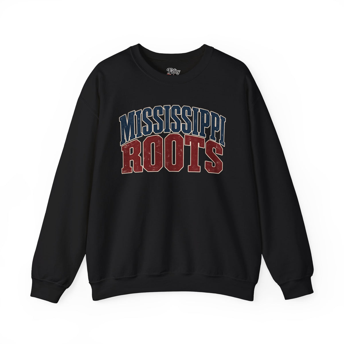 Mississippi Roots Unisex Crewneck Sweatshirt State Name Graphic