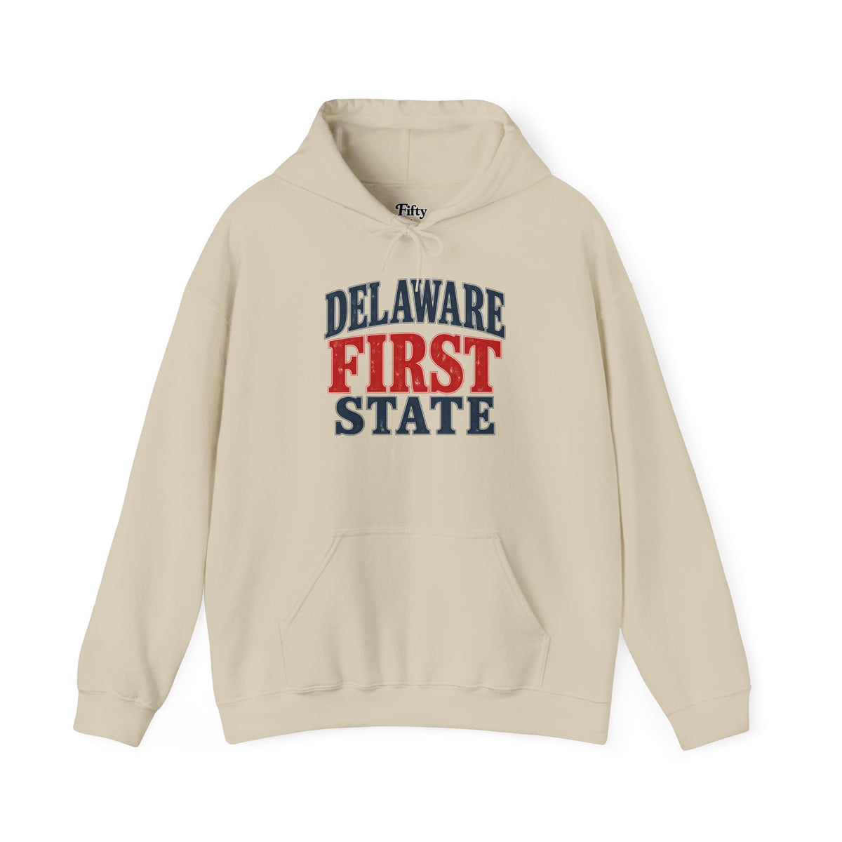 Delaware First State Unisex Hoodie State Name Graphic