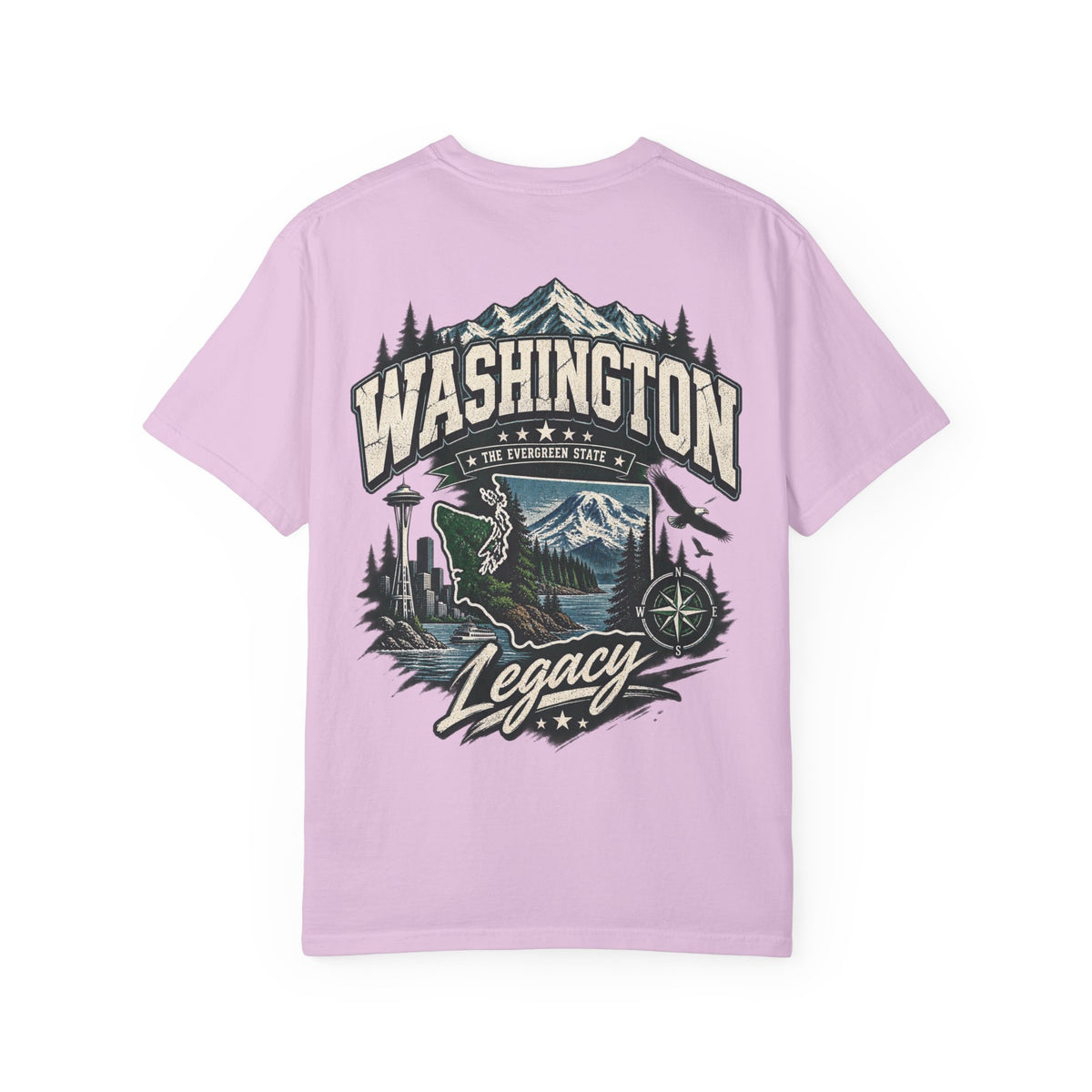 Washington State Legacy Unisex Comfort Color 1717 Streetwear Graphic Tee