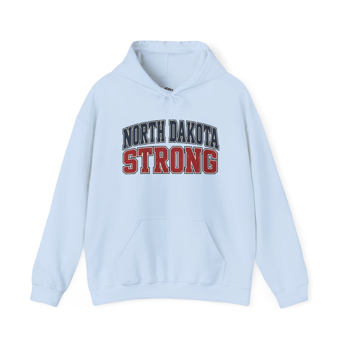 North Dakota Strong Unisex Hoodie State Name Graphic