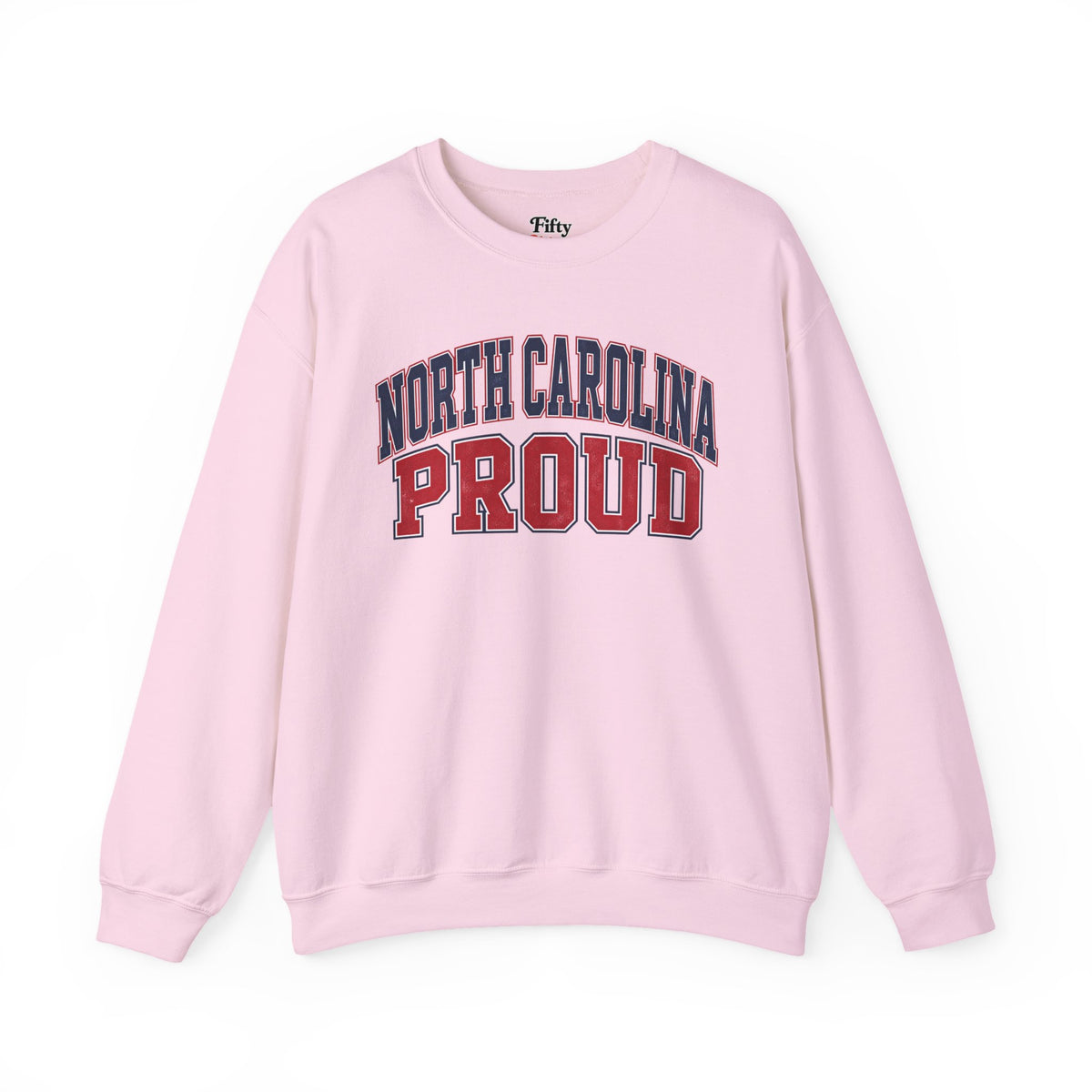 North Carolina Proud Unisex Crewneck Sweatshirt State Name Graphic