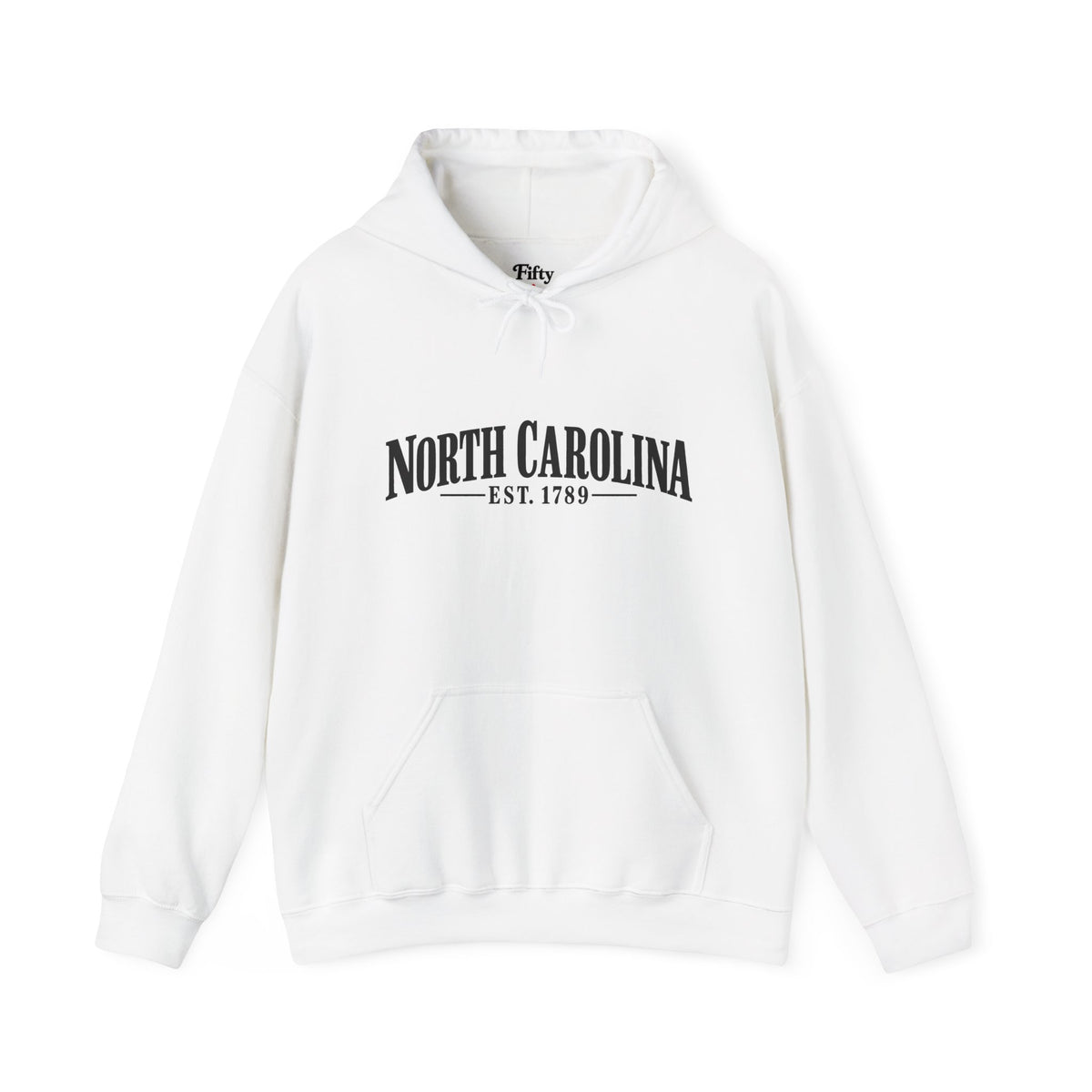 North Carolina Est.1789 Unisex Hoodie State Name Graphic