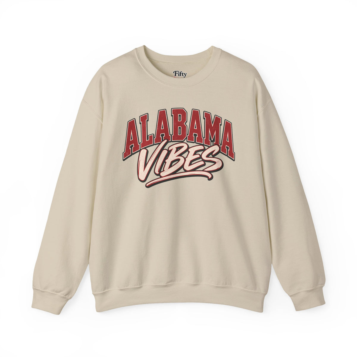 Alabama Vibes Unisex Crewneck Sweatshirt State Name Graphic