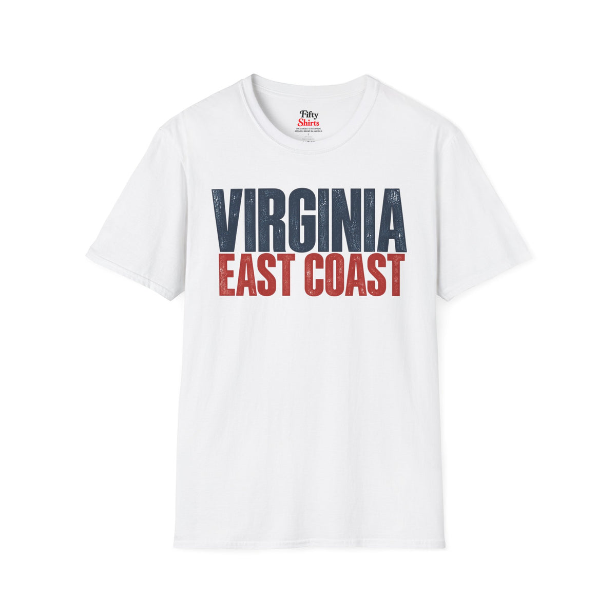 Virginia East Coast Unisex Softstyle T Shirt State Name Graphic Tee