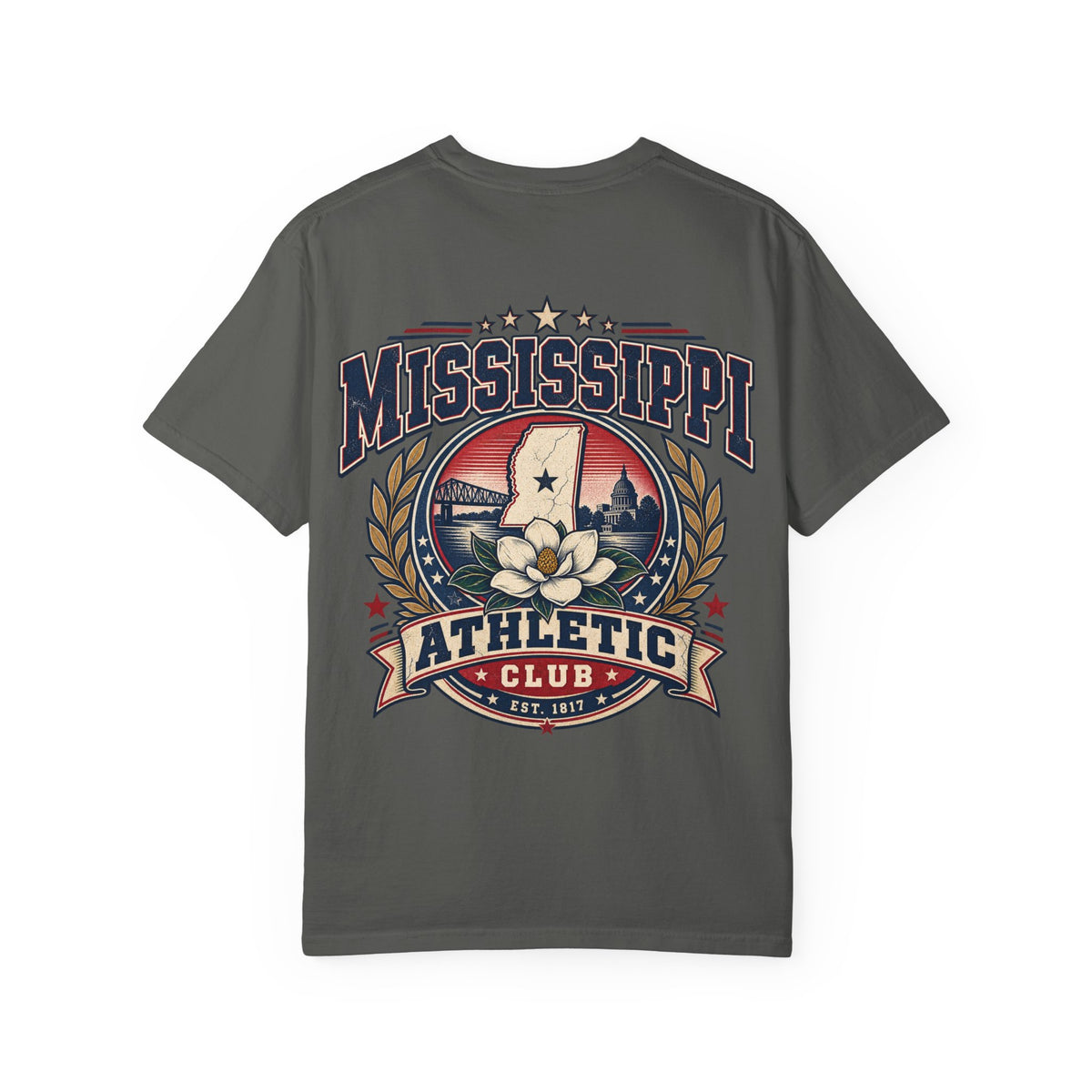 Mississippi Athletic Club Unisex Comfort Color 1717 Streetwear Graphic Tee