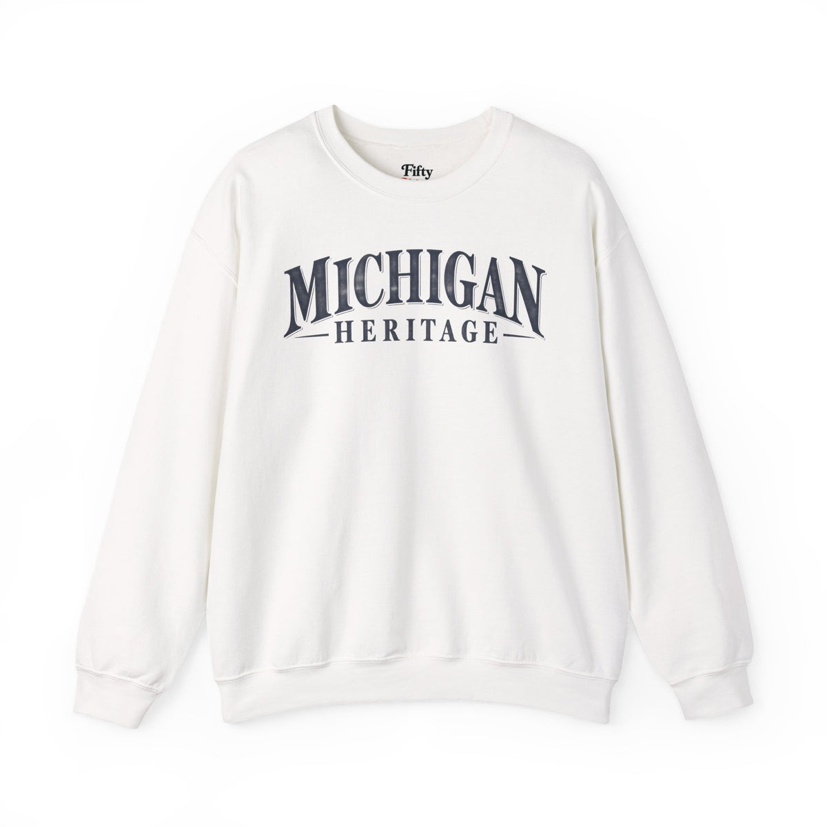 Michigan Heritage Unisex Crewneck Sweatshirt State Name Graphic