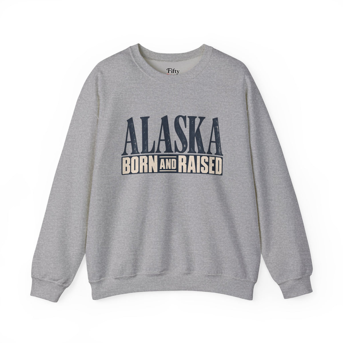 Alaska Born and Raised Premium Heritage Unisex Sweatshirt Graphic