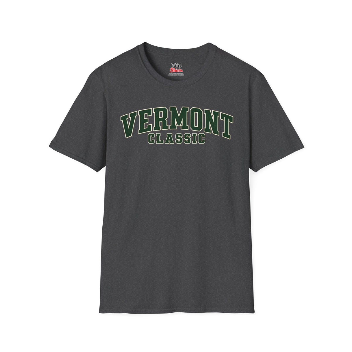 Vermont Classic Unisex Softstyle T Shirt State Name Graphic Tee