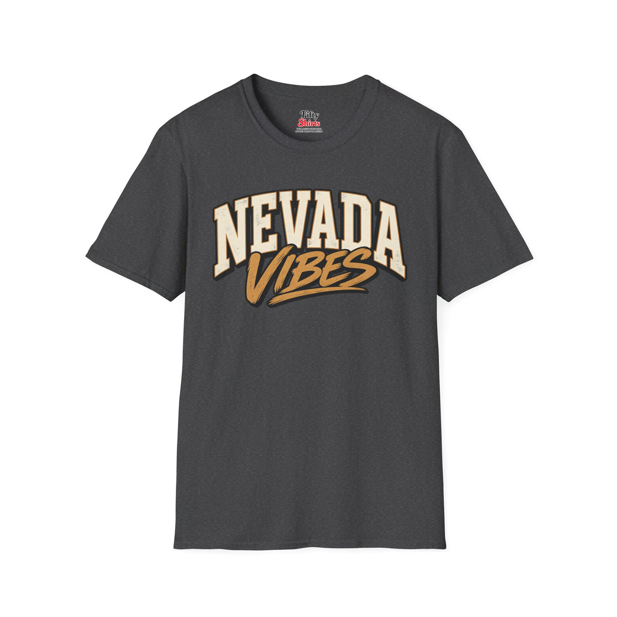 Nevada Vibes Unisex Softstyle T Shirt State Name Graphic Tee