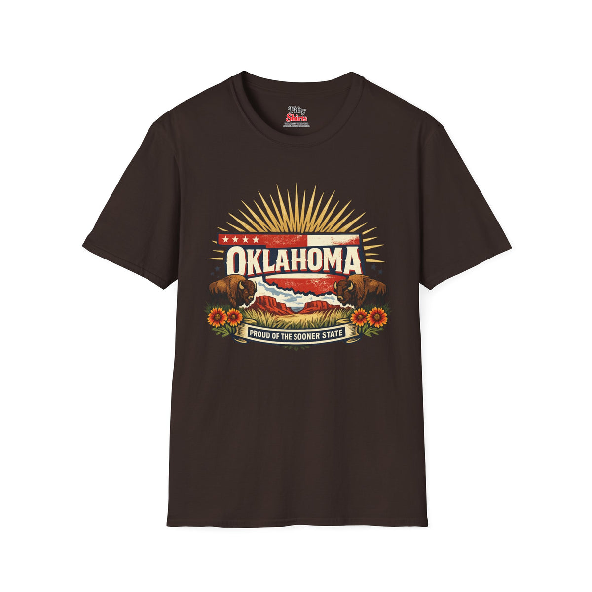 Oklahoma State Pride Unisex Softstyle T Shirt State Pride Graphic Tee Collections FS03