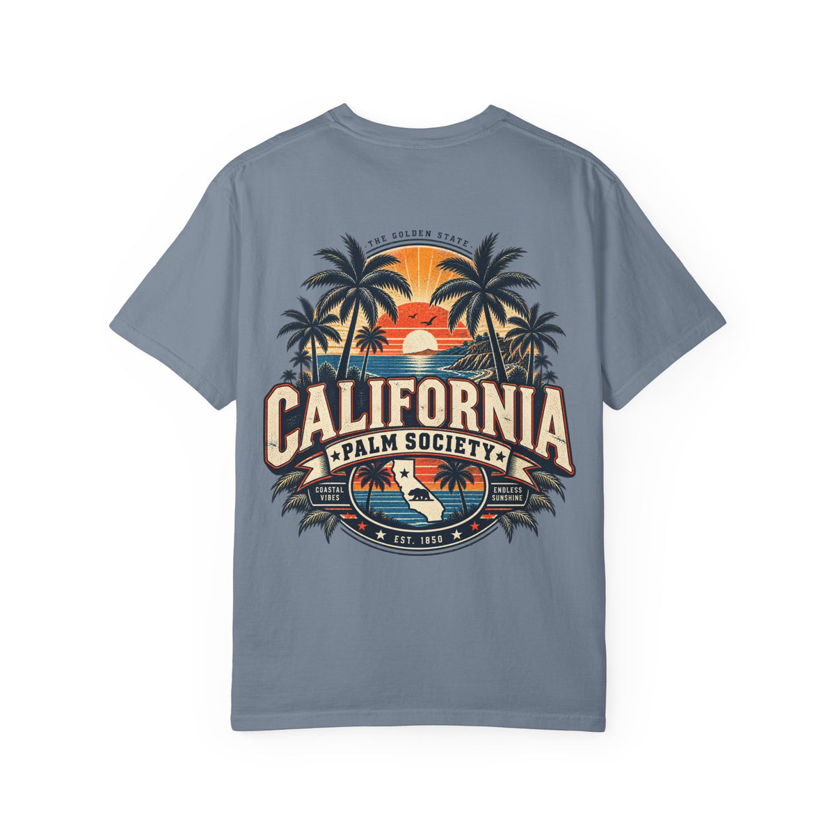 California Palm Society Unisex Comfort Color 1717 Streetwear Graphic Tee