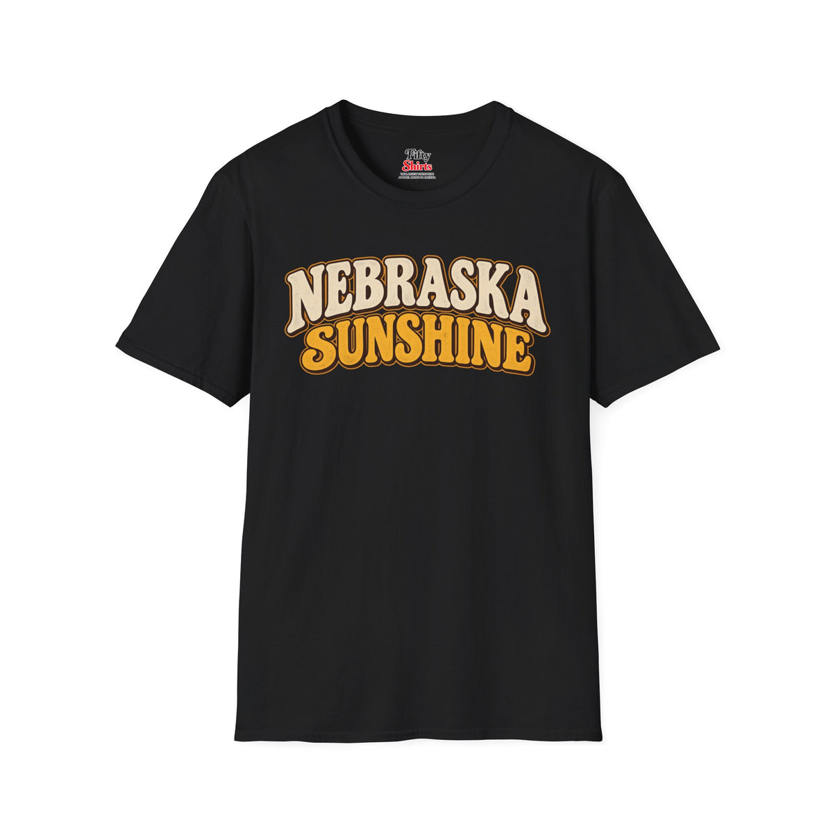 Nebraska Sunshine Unisex Softstyle T Shirt State Name Graphic Tee